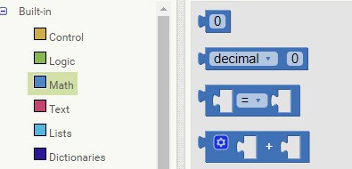math tab open