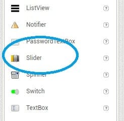 slider tab circled