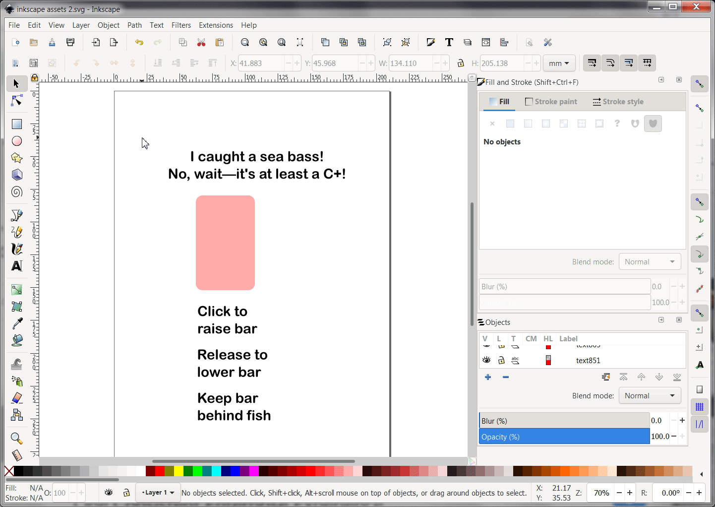 Converting text objects to paths in inkscape.