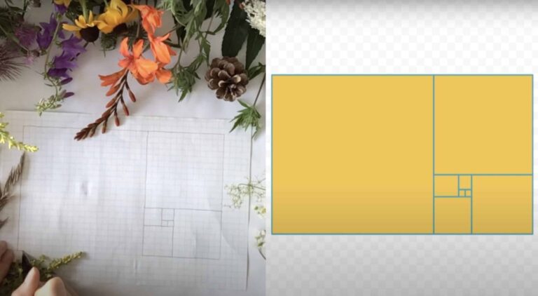 Squares drawn out onto a page and translated digitally.