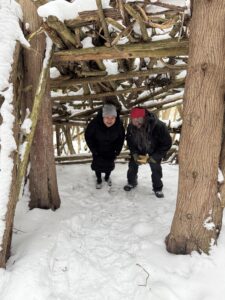 Talia Metuq and Gordon Sparks at the Ken Reid Conservation Area in Lindsay, Ontario