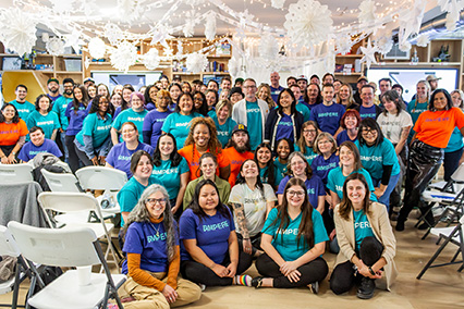 Ampere Staff posing for a group photo.